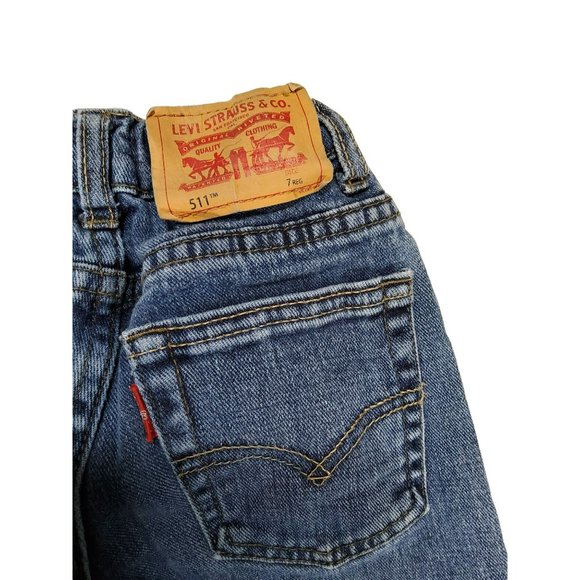 Boy's Levi's Elastic Waist Jeans Size 7R - Picture 5 of 5